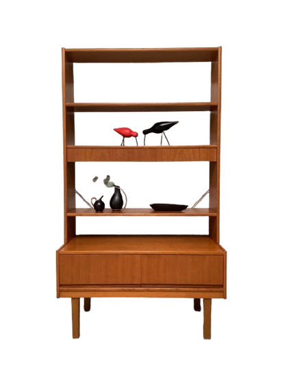 Ruotsalainen teak-kirjahylly