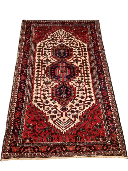 Persialainen käsinsolmittu vintage-villamatto