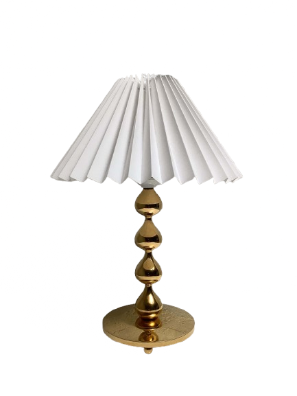 Tanskalainen Hugo Asmussen kullattu pöytävalaisin