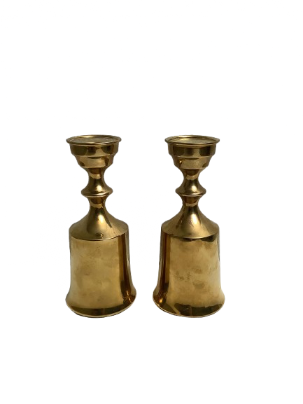 Messinkinen kynttilänjalkapari Boyes Metallkunst Denmark