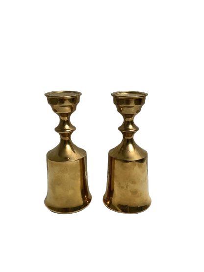 Messinkinen kynttilänjalkapari Boyes Metallkunst Denmark