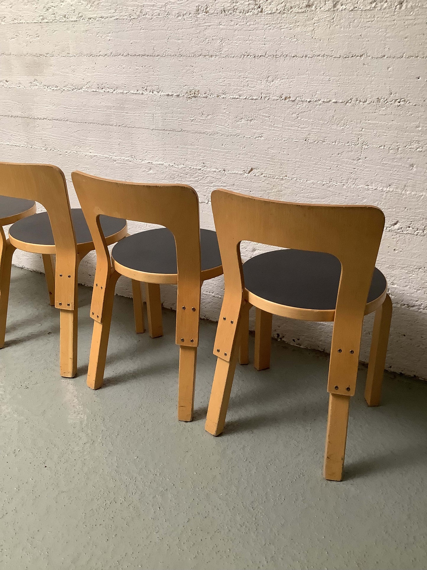 Artek Aalto N65 lasten tuoli, koivu/ musta