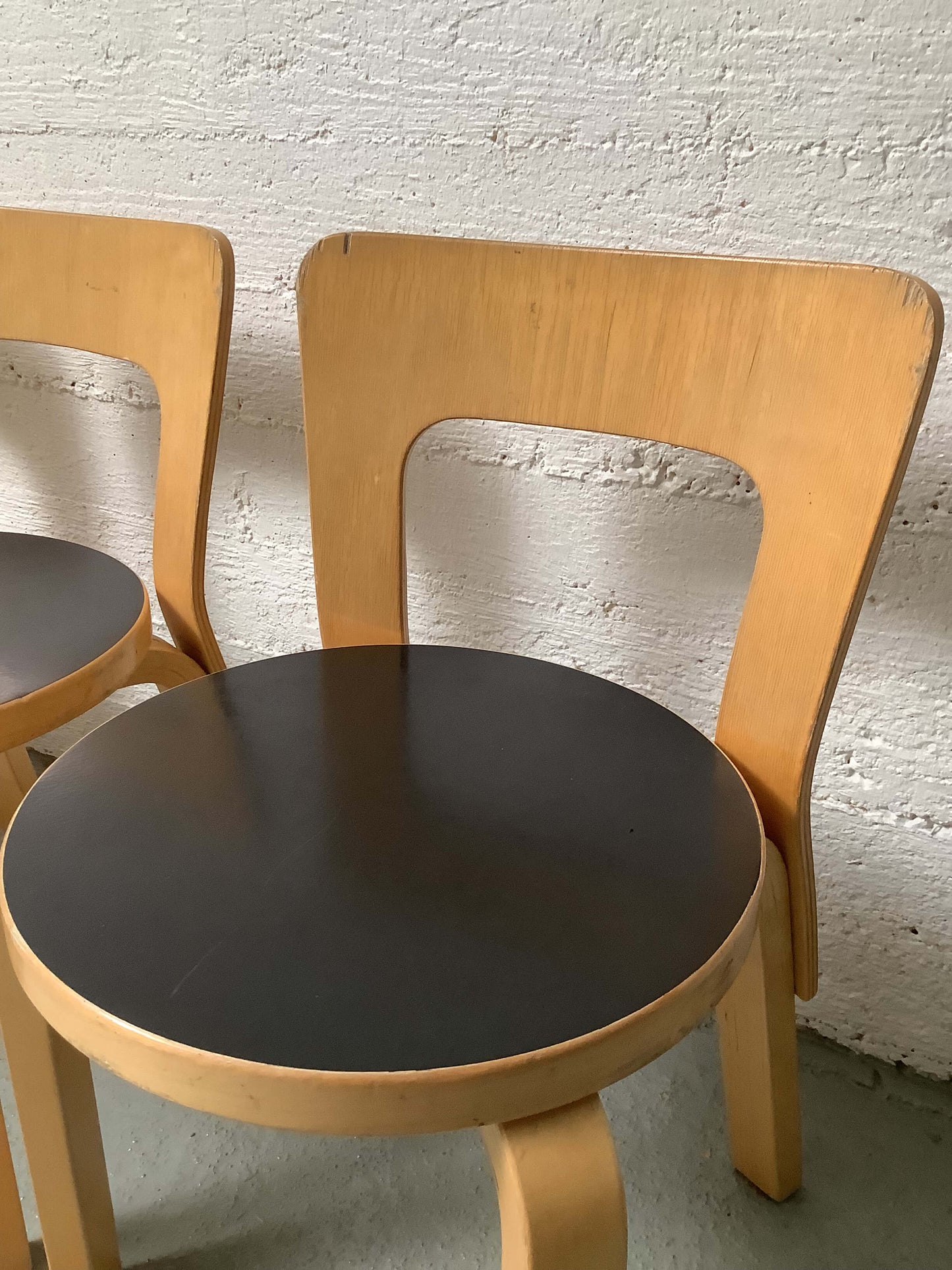 Artek Aalto N65 lasten tuoli, koivu/ musta