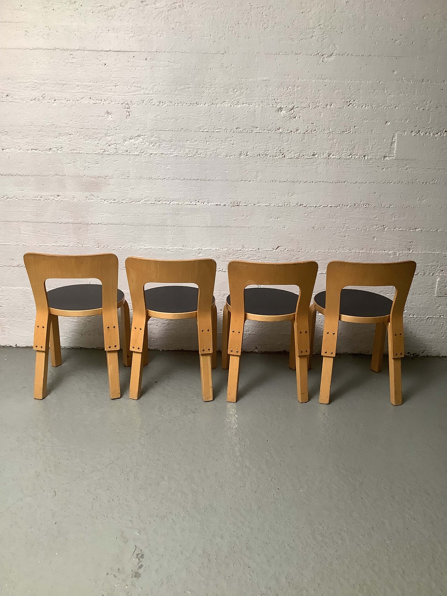 Artek Aalto N65 lasten tuoli, koivu/ musta