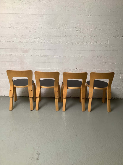 Artek Aalto N65 lasten tuoli, koivu/ musta
