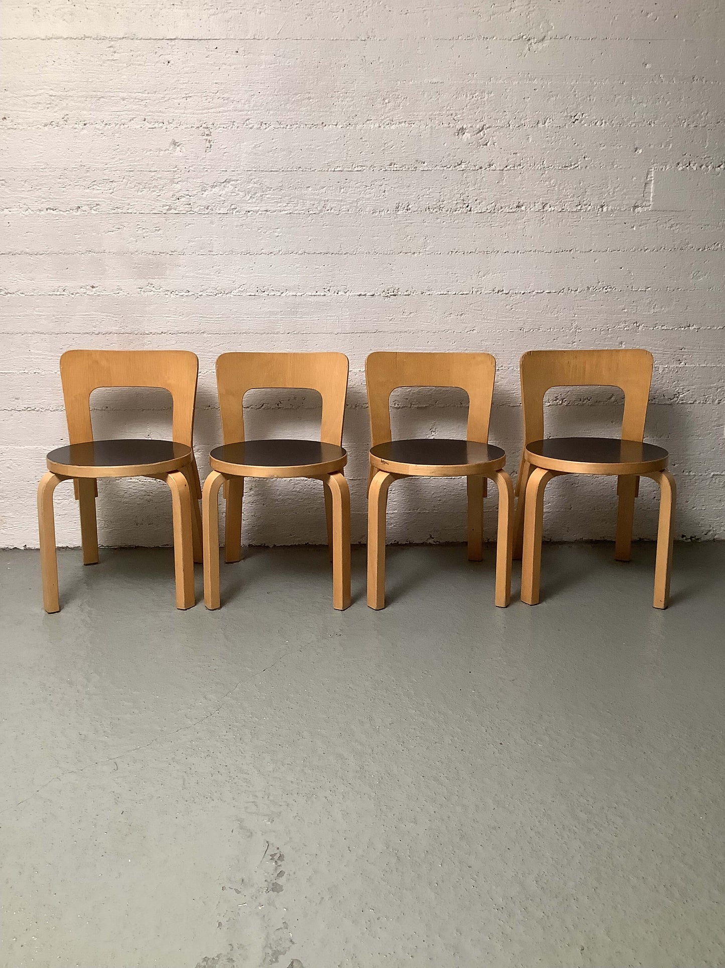 Artek Aalto N65 lasten tuoli, koivu/ musta