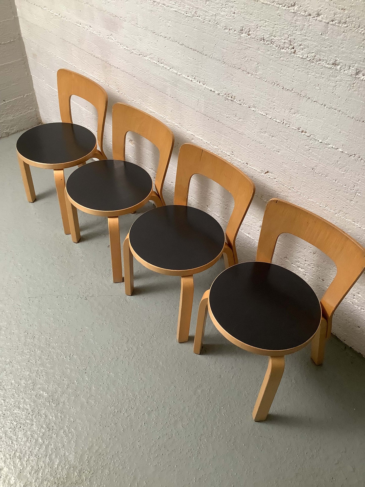 Artek Aalto N65 lasten tuoli, koivu/ musta