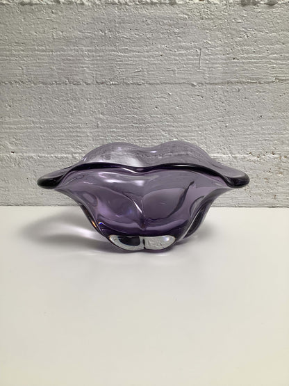 Elis Bergh violetti lasimalja 30/40-luku