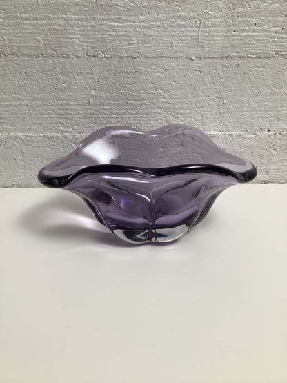 Elis Bergh violetti lasimalja 30/40-luku