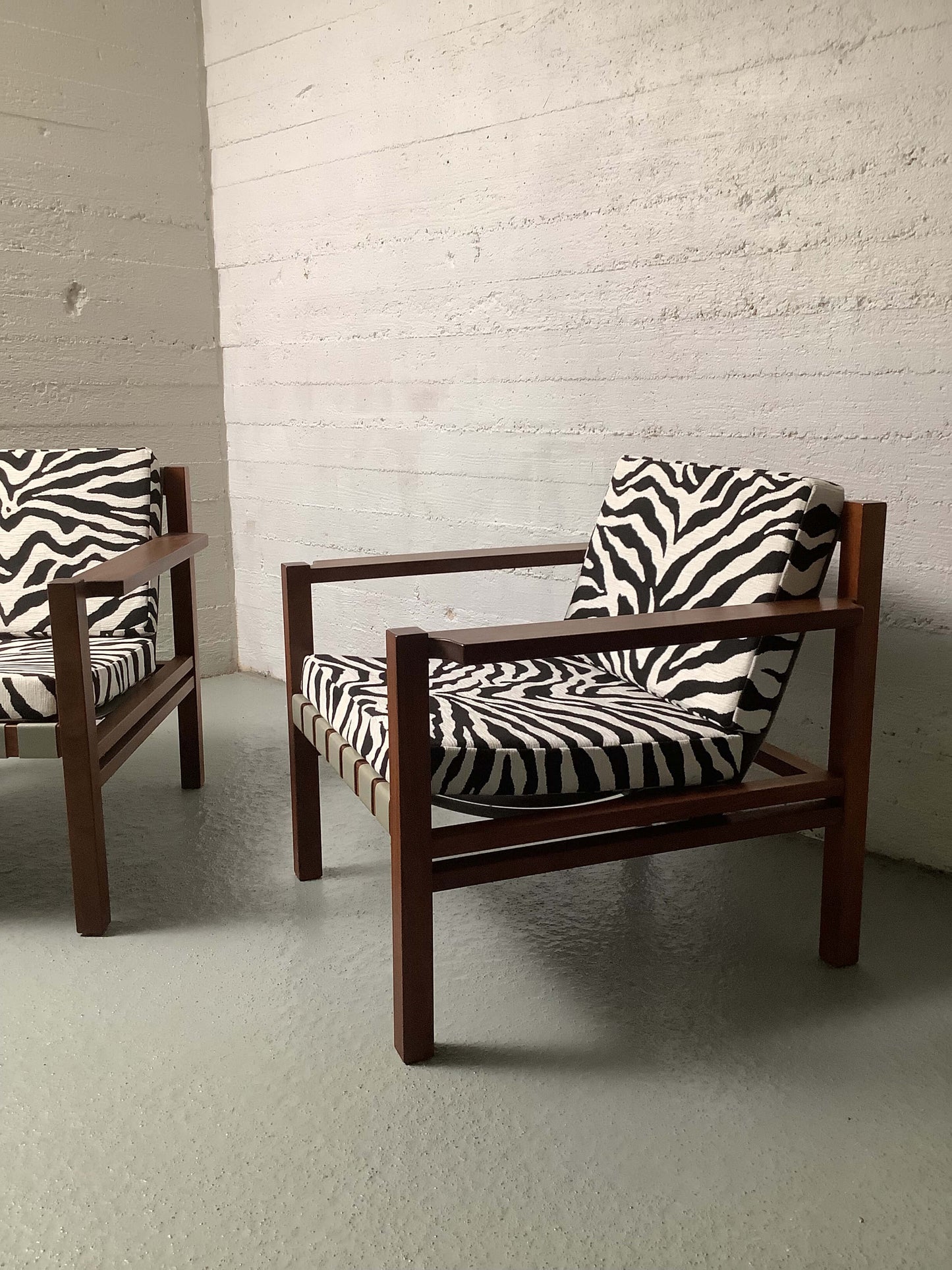 Teak-runkoiset satulavyönojatuoli 60-luku