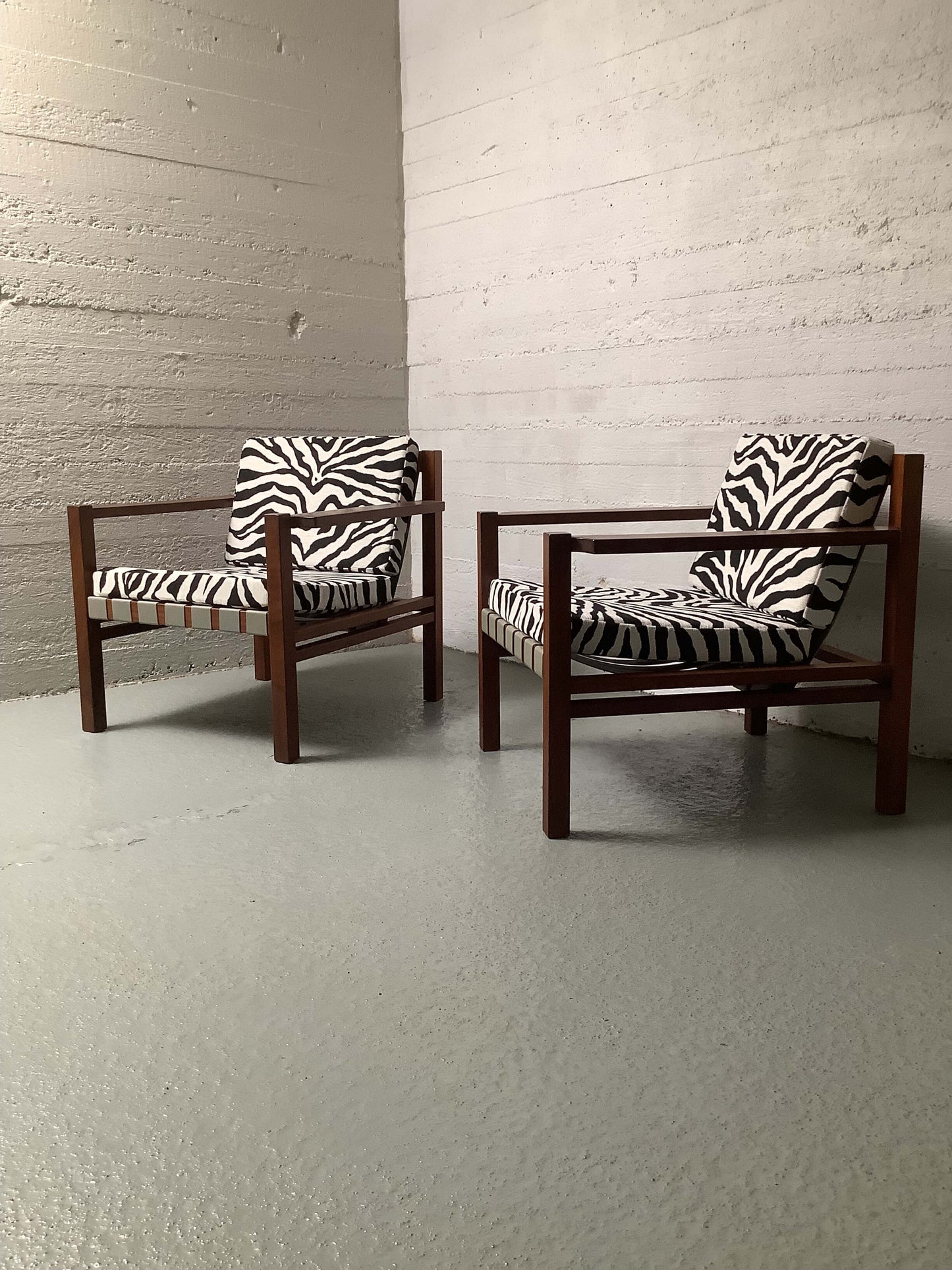 Teak-runkoiset satulavyönojatuoli 60-luku