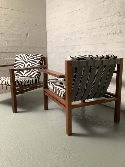 Teak-runkoiset satulavyönojatuoli 60-luku