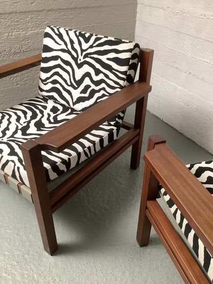 Teak-runkoiset satulavyönojatuoli 60-luku