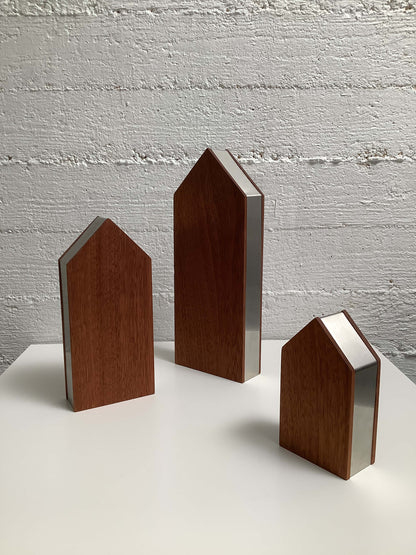 Teak-koristetalot 3kpl