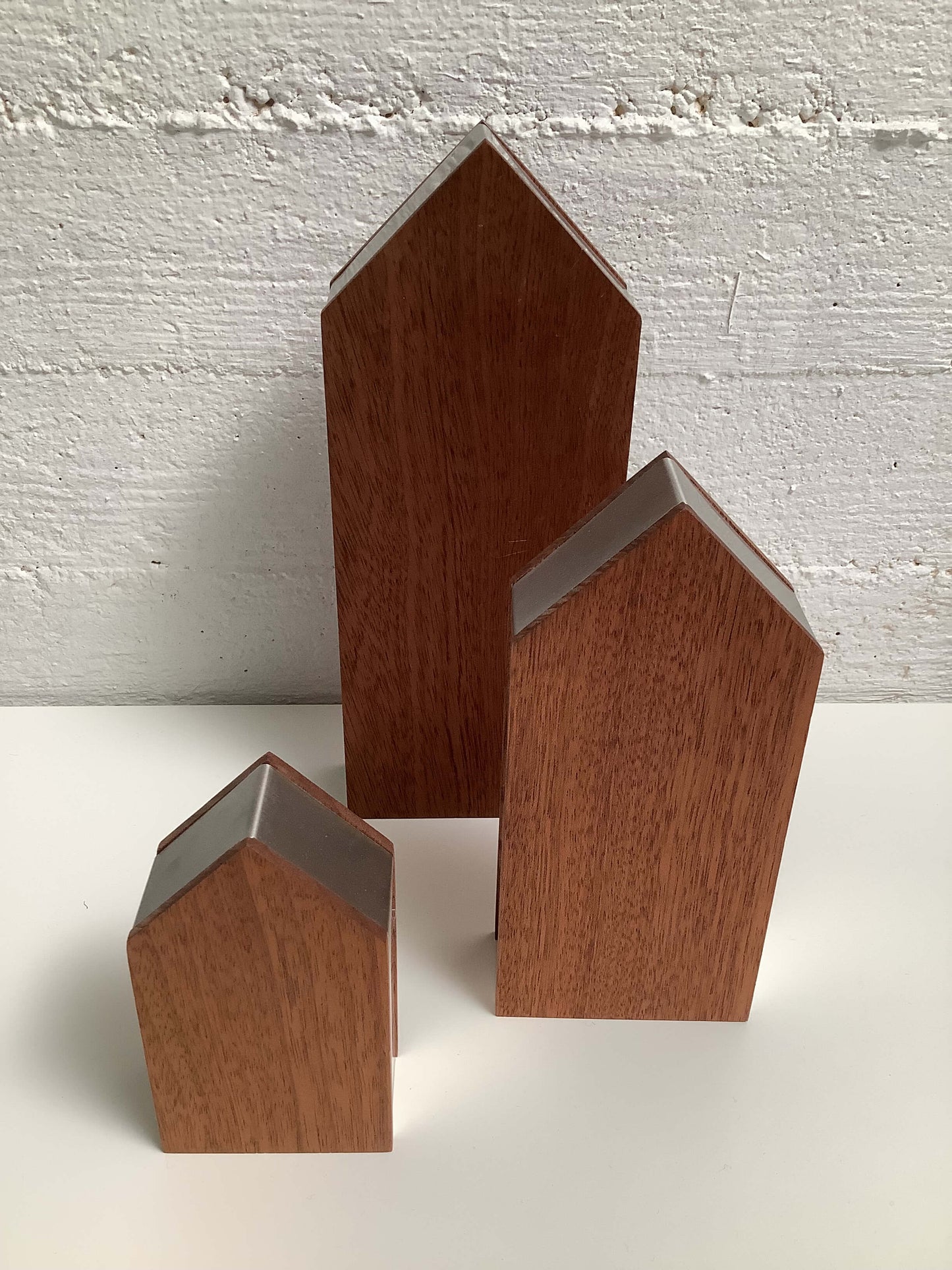 Teak-koristetalot 3kpl