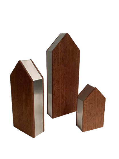 Teak-koristetalot 3kpl