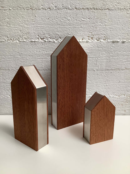 Teak-koristetalot 3kpl