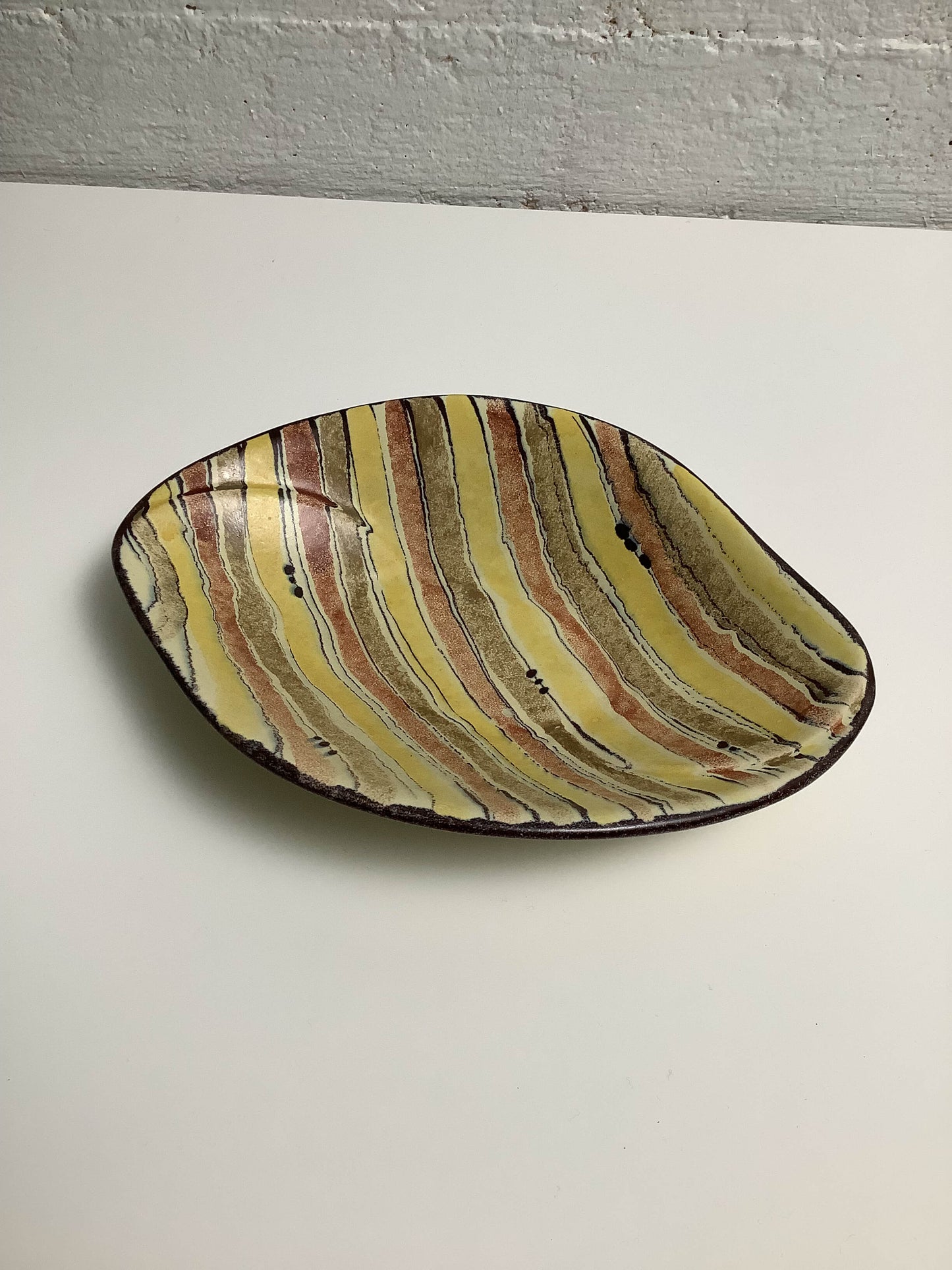 W.Germany värikäs keraaminen kulho