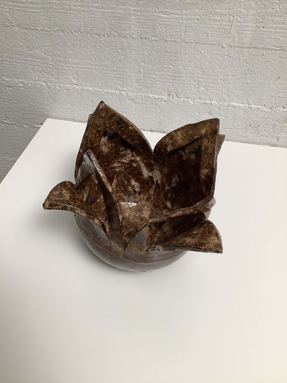 Kaunis keraaminen maljakko 70-luku