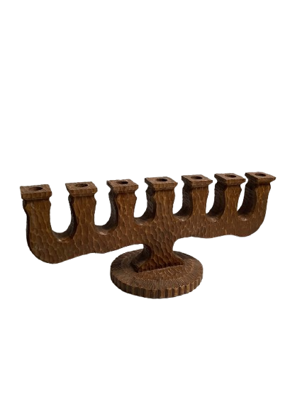 Käsintehty brutaalinen kynttilänjalka 1943, Sweden.