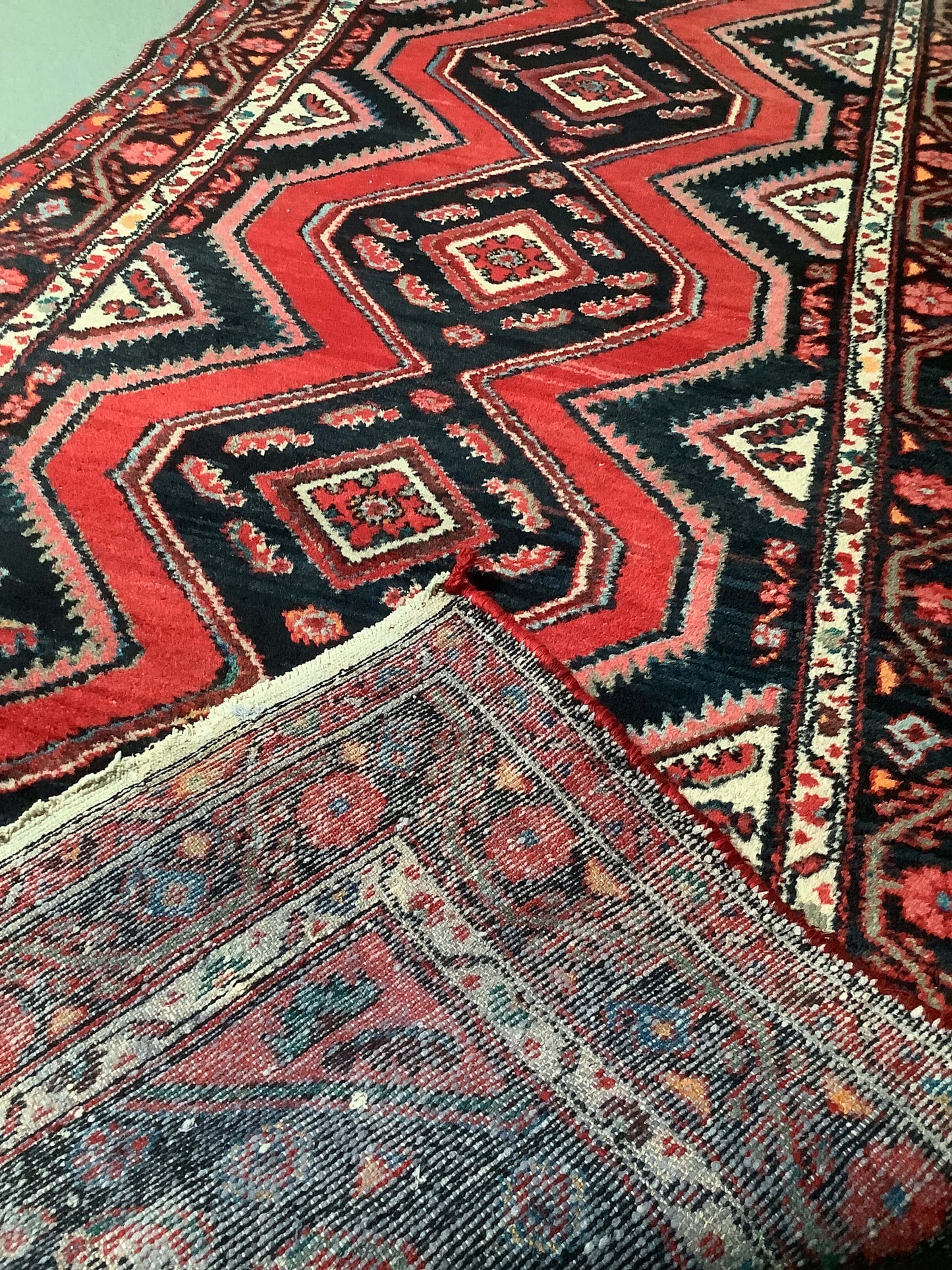 Käsinsolmittu villamatto IRAN HAMADAN