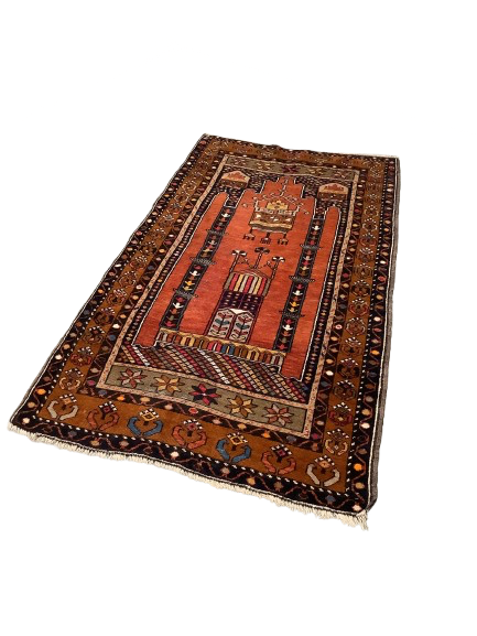 Käsinsolmittu villamatto