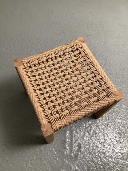 Tanskalainen punosjakkara 60/70-luku