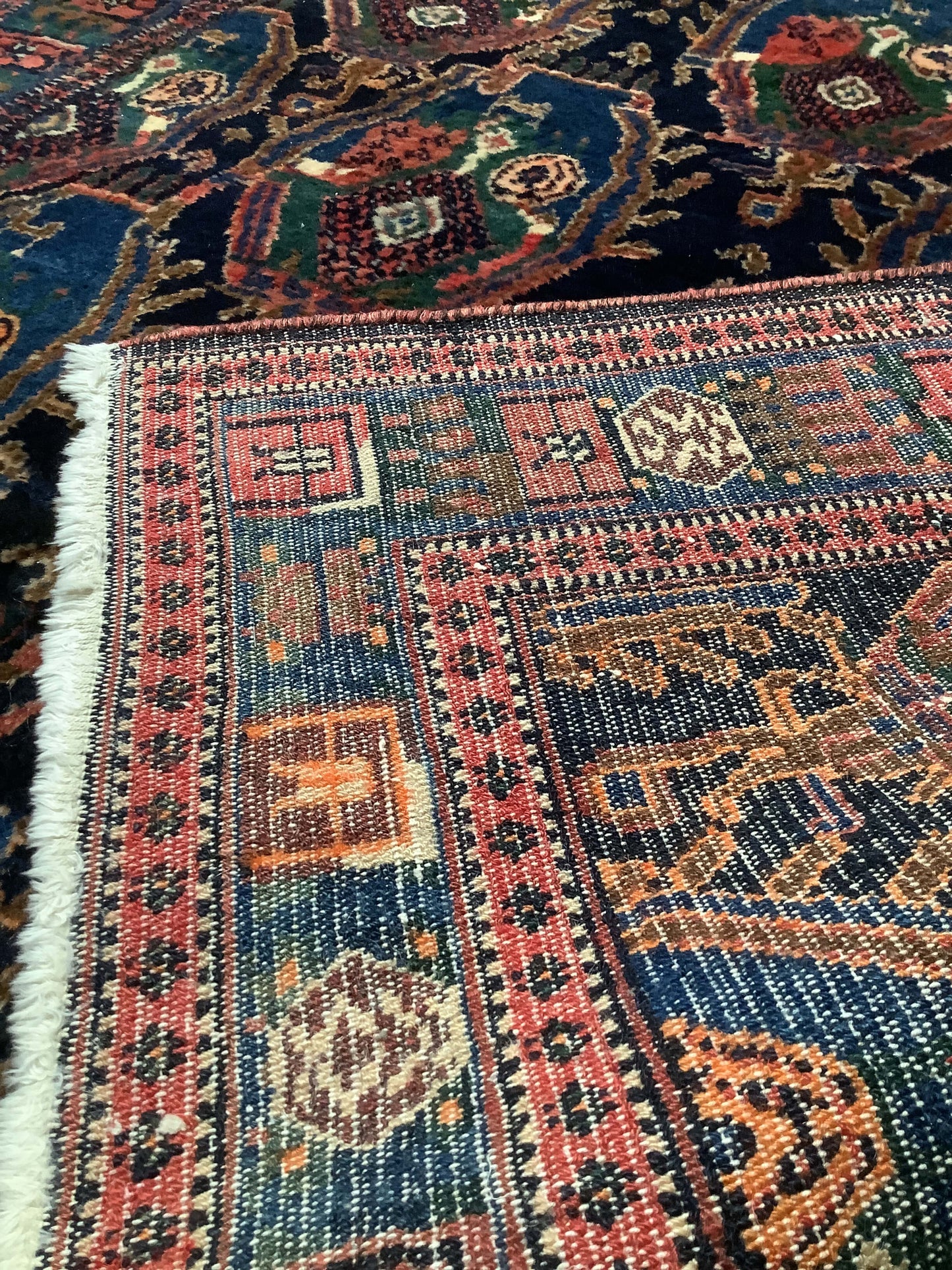 Käsinsolmittu Persialainen vintage villamatto
