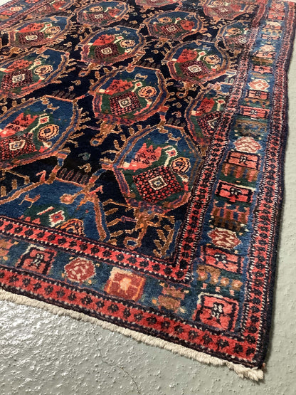 Käsinsolmittu Persialainen vintage villamatto