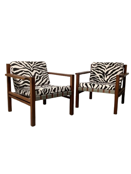 Teak-runkoiset satulavyönojatuoli 60-luku