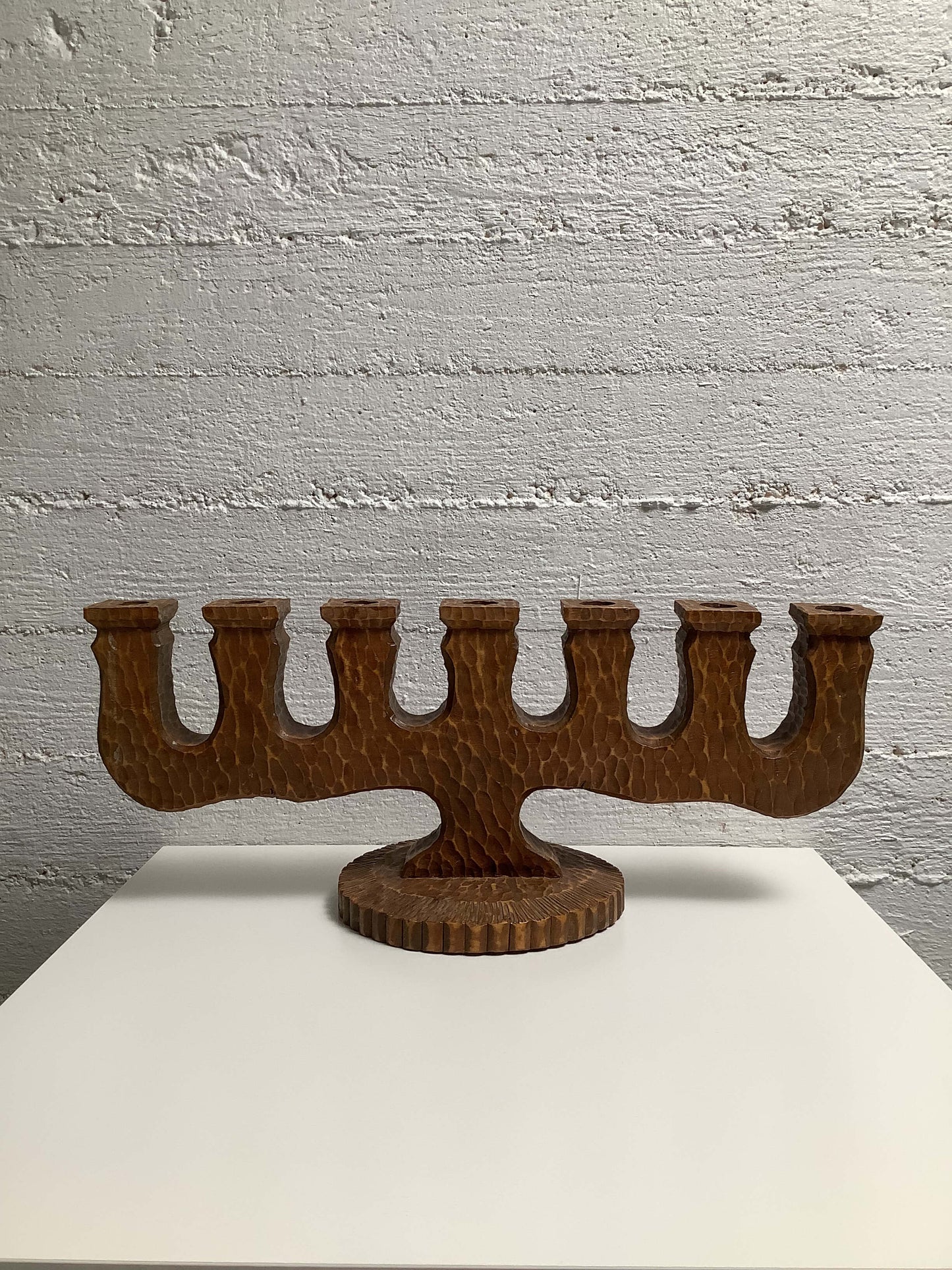 Käsintehty brutaalinen kynttilänjalka 1943, Sweden.