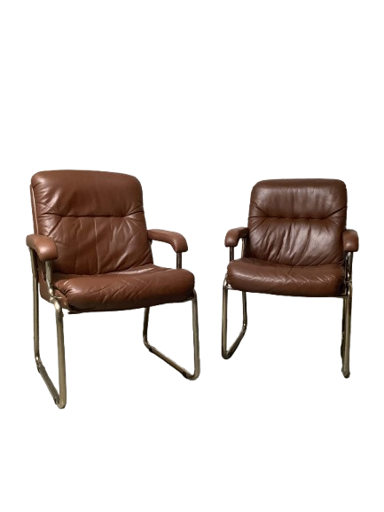 60-luvun nahkaiset nojatuolit