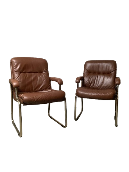 60-luvun nahkaiset nojatuolit