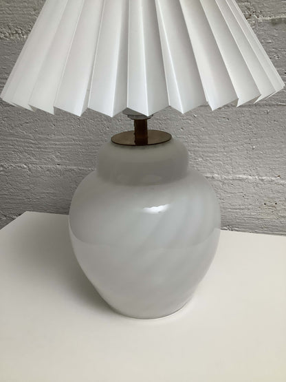 70- luvun Murano- lasinen swirl pöytävalaisin, Stockman